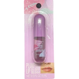 LE MERCERIE "Plump It Up" Moisturizing Lip Gloss (Clear Berry) NIB - Fast + Gift