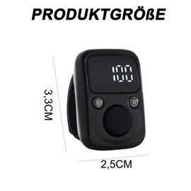 Lixstyea Waterproof Smart Counter Clicker - Digital Portable Hand Counter, Row Counter Knitting, Hand Counter, Clicker Counter, Finger Counter, for Inventory, Sports, Marketing, Golf