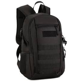 ZHIERNA Backpacks for Tactical Bicycle Hiking Walking Climbing Mountaineering Cycling Backpack Molle School Bag Daypack School Backpack Plain Bag Laptop Bag for Outdoor Sports, black