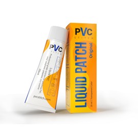 PVC Stitch Liquid Repair Patch for Air Mattresses, Waterbeds, Glue Inflatable Boats, Rafts, ISUPs, Above-Ground Pools, Bouncy Houses, Hot Tubs, Air Tracks, Works on Blow up PVC & PU Inflatables