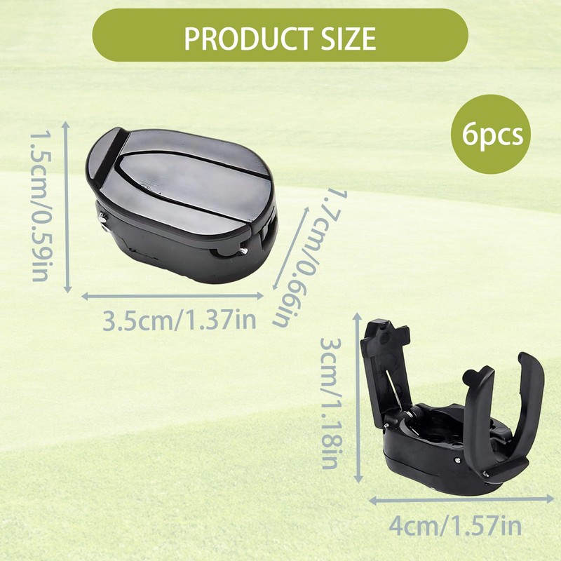 6 Pack Golf Ball Retriever, Golf Ball Pick Up Tool
