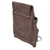 TOUGH MASTER Belt Tool Pouch, 3 Multi Pockets Suede Leather