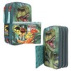 Depesche 11757 Dino World Danger-Filled 3-Compartment Pencil Case with Trex
