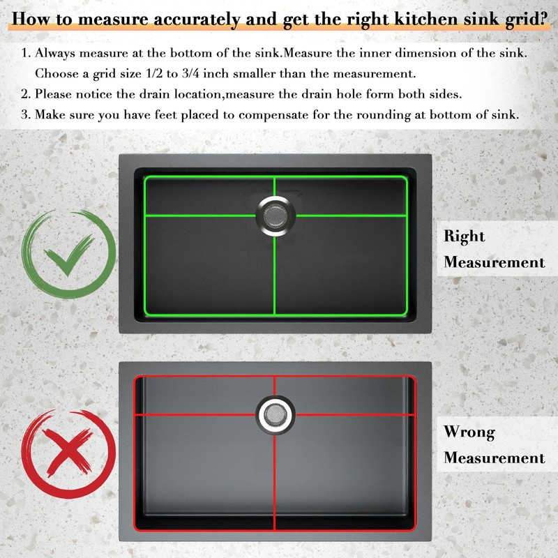 jkxoo 23’’ x 13’’ Sink Protectors for Kitchen Sink, Stainless