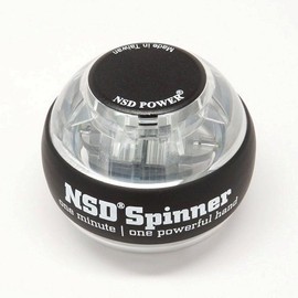 NSD Essential Spinner Gyro Hand Grip Strengthener Wrist Forearm Exerciser, Crystal