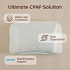 CPAP Side Sleeping Pillow, 3-Layer Adjustable Memory Foam Neck Support