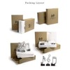Amoy-Art 3 x Decorative Sculptures Music Note Figures Treble Clef