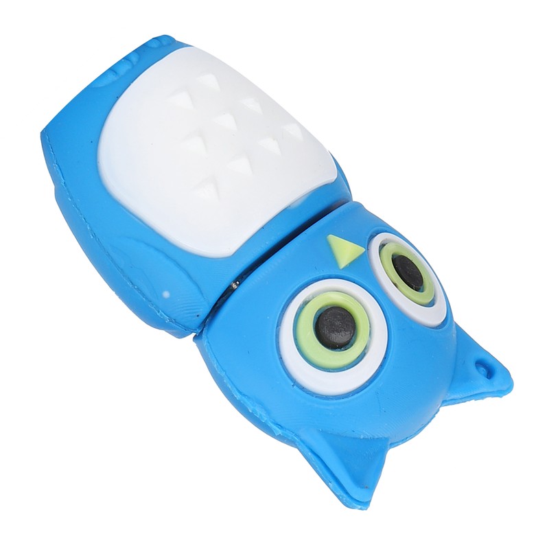 Cartoon U Disk Blue Owl Appearance High Speed Bulk Storage