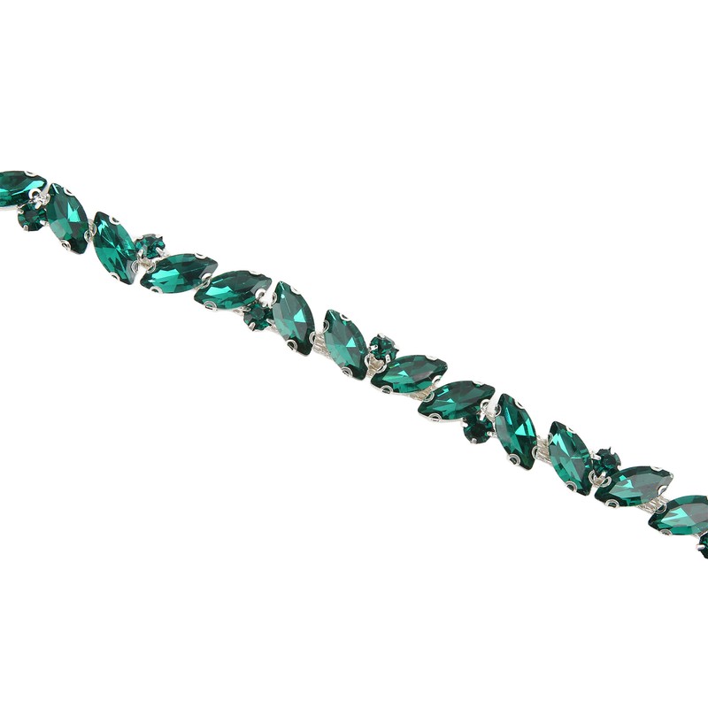 Glass Claw Chain High Hardness Color Single Row Rhinestone Strips