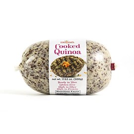 Pre-Cooked Quinoa, Vegan, Complete plant protein, gluten free low, glycemic rice replacement, 3 packages (1.1 Pounds each)