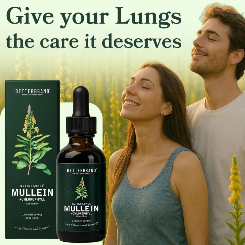 Mullein Gotas Extracto Hoja De Gordolobo Limpieza Pulmones