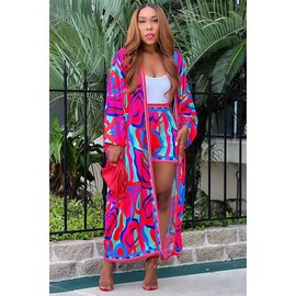 QegarTop Shorts Sets Women 2 Piece Outfits Summer Resort Wear Birthday 2024 Brunch Dinner Vacation Beach Outfits 2XL