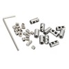 PATIKIL 10pcs 6X10mm Hole Wire Rope Clip Set Steel Double