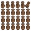 sourcing map 24Pcs Cord Knobs, Wood Cord Tassel Drops Pull
