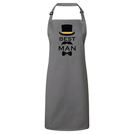 Fabulous Premium-Küchenschürze Grau Best Man Trauzeuge Hochzeit Gentleman Smoking