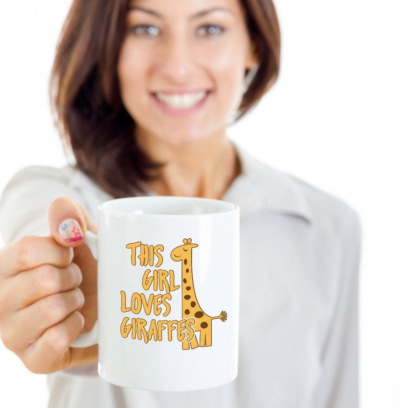 Giraffe Lovers Mug for Women and Girls (11oz)