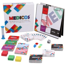 Medicos Medical Board Game - Medical Terminology Flash Card 2024 to Learn While Having Fun - Portable Medical Board Games with 364 Cards to Learn 2000+ Terminologies - Ages 13+, 3+ Players