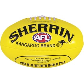 Sherrin AFL Super Soft Touch Football, Yellow, Size 3