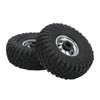 4PCS 1.9in Wheel Tires with 10 Holes Hub Uneven Gravel