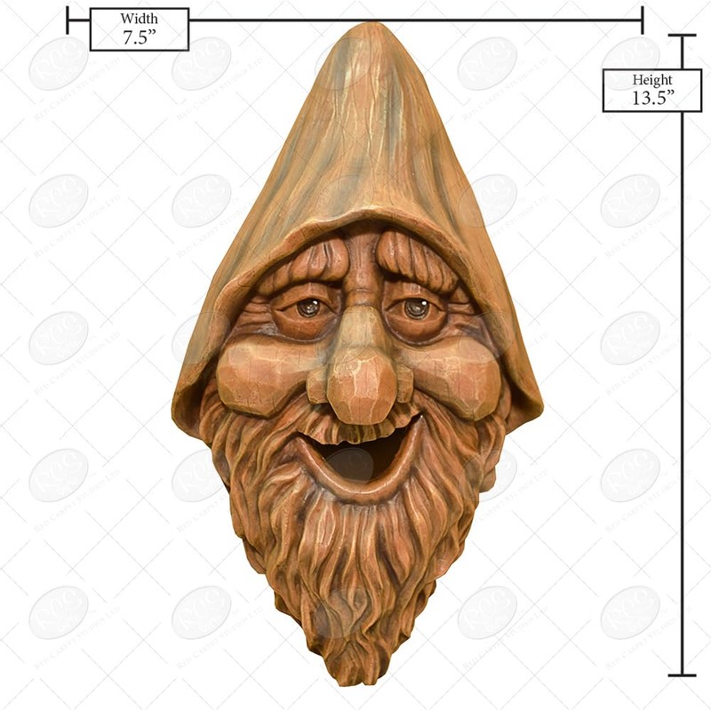 Red Carpet Studios Outdoor Tree Face Birdhouse, 13.5", Harry