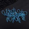 Teyglen Bridal Blue Crystal Hair Vine Full Rhinestone Wedding Headband