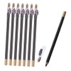 8pcs Waterproof Sweatproof Eyebrow Pencils with Built-in Sharpener for Women Smudge-Resistant Makeup Tool for Effortless Eyebrow Definition