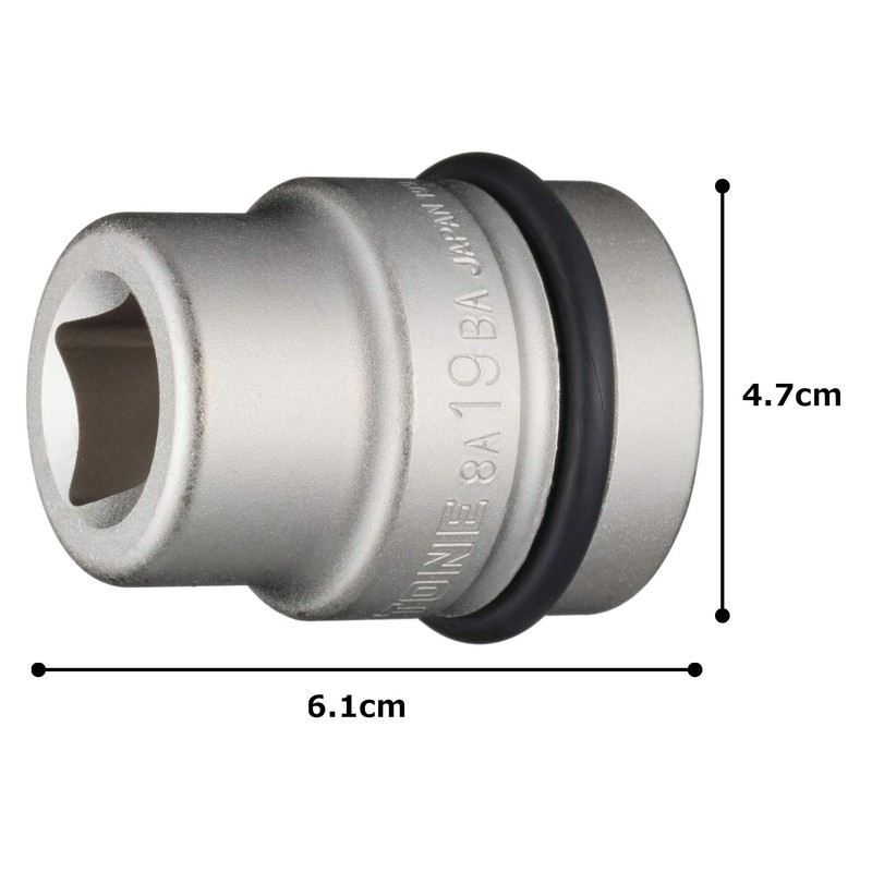 Tone 8A-19BA Impact Inner Socket, 1 inch (25.4 mm) Drive,