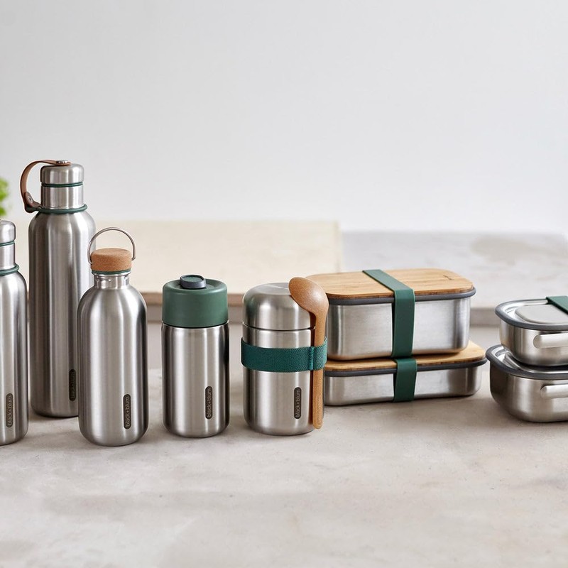 Black+blum (black+blum) Thermal Insulated Bottle L 14005 Silver x Olive
