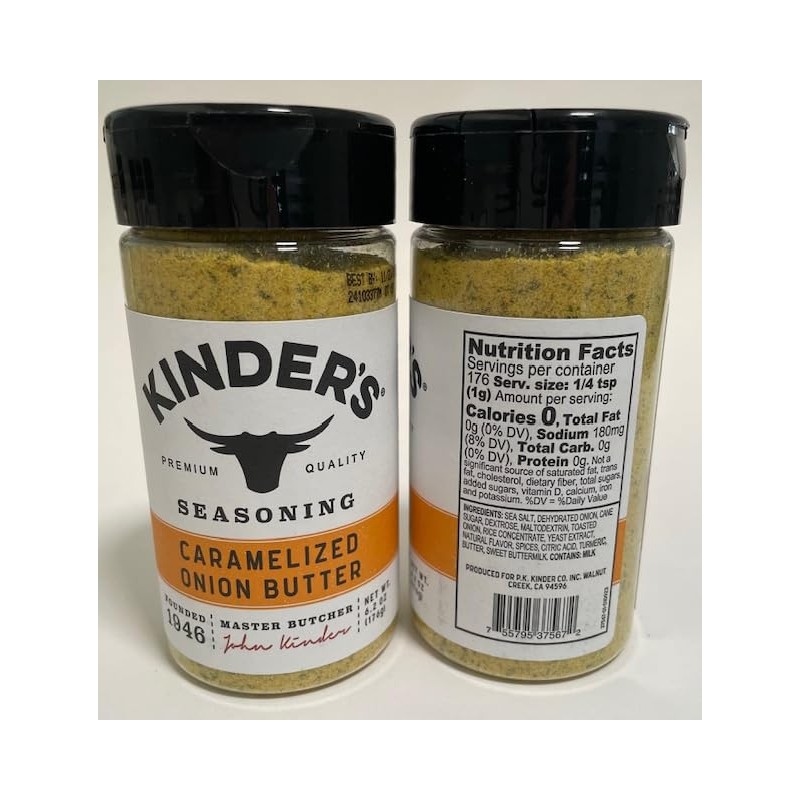 Seasoning Set, KINDERS, Pantry Assortment, The BBQ Blend, Caramelized Onion