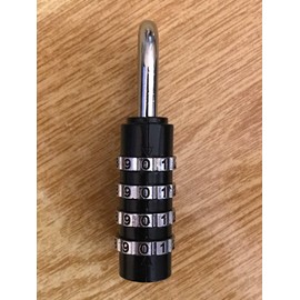 ARA CHOICE Combination Number Locks 4 Digit Padlock Locker Lock Home Office Travel Luggage Padlocks with Code Outdoor Heavy Duty Weatherproof for School Gym Cabinet Garage Gate Shed (Black)