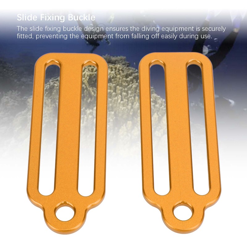 Scubas Diving Slide Fixing Buckle Stoppers Aluminium Alloy Lightweight Weight