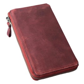 JAPAN FACTORY Men's Long Wallet, L-Shaped Zipper, Small Long Wallet, Genuine Leather, TIDY2.0, Tidy 2, Leather, Mini, Palm Size, Mini, Long Wallet, Popular, 30's, 40's, 50's, Gift, Brand, Leather