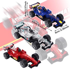 LabDip Cars Model,3 Pcs F1 Cars Model,Diecast Alloy Collectible Toy Car Model - Toy Cars Set Mini Race Cars Set, Racing Vehicle Children Game for Boys Girls