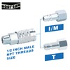 HOOTSUM 1/2” Air Hose Fittings Set, High Flow 2PCS I/M