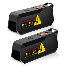 Electric Mouse Trap Zapper with Powerful Voltage, Effective Electronic Mouse Traps Indoor for Home, No-Touch Disposal, Reusable Mice Catcher for Kitchen, Living Room, Garage and More (2, Black)