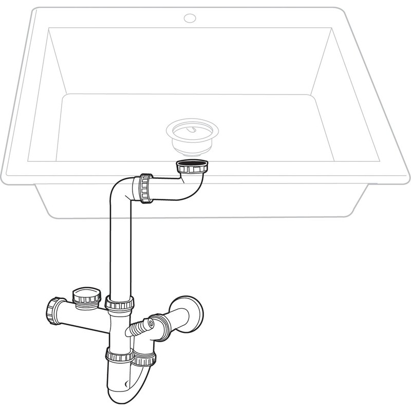 Transolid TSDIK Plastic Sink Drain Install Kit, 12" L x