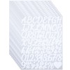 YIKTUNQ 12 Sheets 1 1/2 Inch Letter Number Stickers, Self-Adhesive