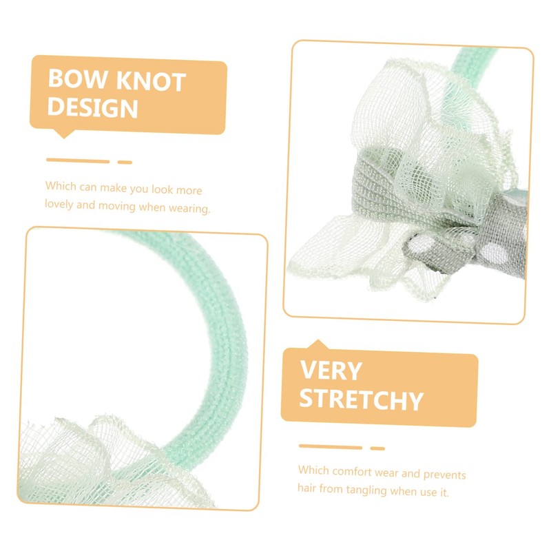 10Pcs Bowknot Hair Ties for Women Soft Scrunchies with Elastic