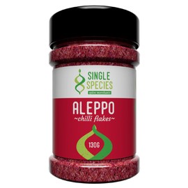 Angus & Oink Aleppo Chilli Flakes by Single Species | Mild Heat, Savoury & Fruity Flavor with Smoky Aroma | Perfect for Middle Eastern, Turkish & Central Asian Cuisines | 1 x 130g