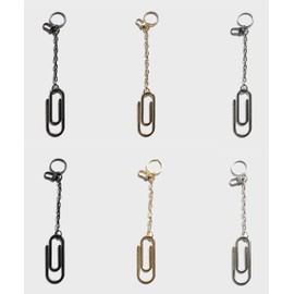 Saturday Eleven Big Paper Clip Keyring L