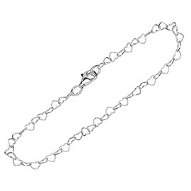 NKlaus 12795 Women's 925 Silver Bracelet - Heart Anchor Chain - 19 cm - Sterling Bracelet - Women's Designer Anchor Bracelet Real Sterling Silver - 2.8 mm Wide, Sterling Silver