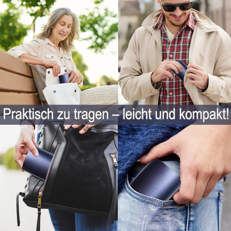 Eyglajdd Lightweight Aluminium Glasses Case for Men and Women, darkblue