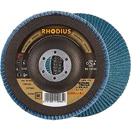 RHODIUS Alphaline LSZ F3 Flap Disc 125 x 22.23 mm K80 Pack of 10