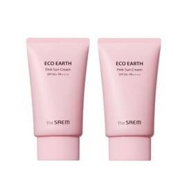 The Saem [2PACK] Eco Earth Pink Sun Cream, FREE / 더샘 [2PACK]에코 어스 핑크 선 크림, FREE