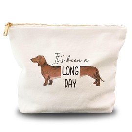Bttwkco Dachshund Gifts, It's Been a Long Day Dachshund Dog Makeup Bag, Funny Dachshund Cosmetic Bag, Dachshund Mom Gifts,Dachshund Lover Gifts,Dachshund Gifts for Women Girls, Dachshund, Cute