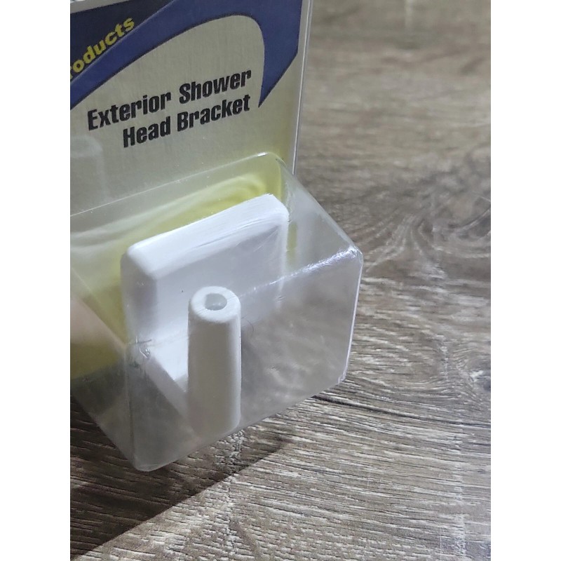 JR Products Exterior Shower Head Bracket White. QQ-HKPW-A