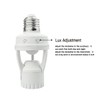 LED E27 Motion Sensor Socket AC10-240V 60W Max 1 Piece