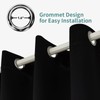 Pickluc Grommet Blackout Curtains 72 Inches Long 2 Panels, Light