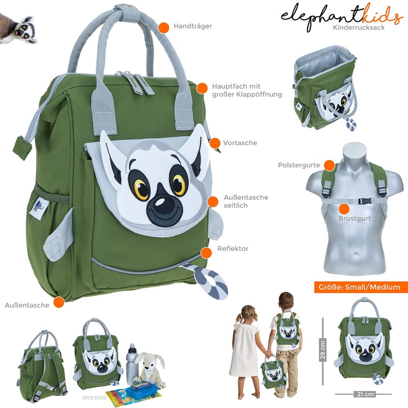 ELEPHANT Children's Backpack Boys Girls Kids Nursery Backpack from 3