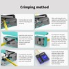 RJ45 Pass Through Crimp Tool, Ethernet Crimping Tool Kit All-in-one